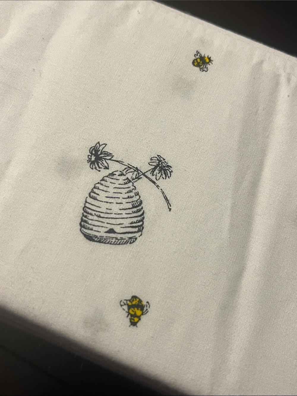 Ralph Lauren Bee Beehive Sheet Set King new White Flat, Fitted. 2 Pillow Cases